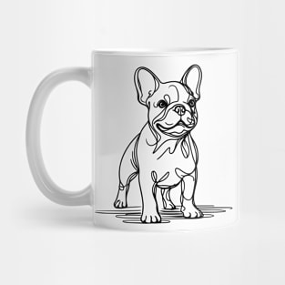 French Bulldog Minimalist Line Drawing Mug